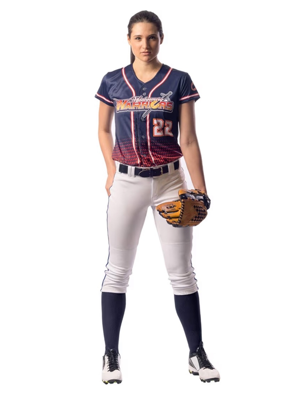 Champro Womens Tournament Traditional Low-Rise Softball Pants with Braid - new